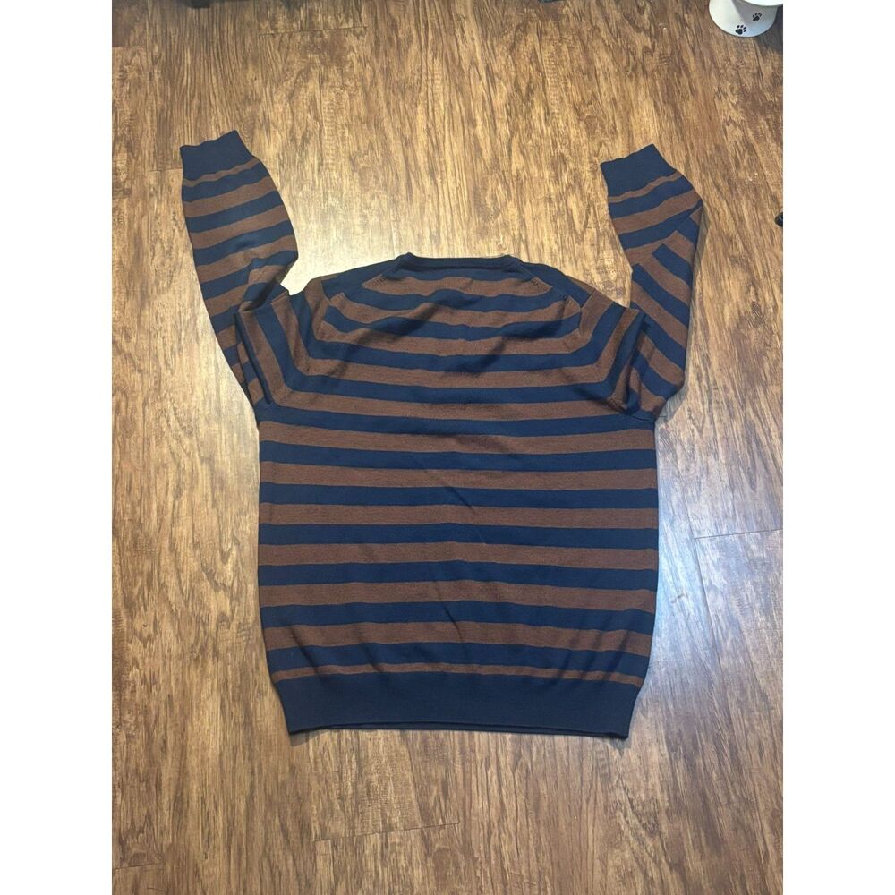 j‎ crew merino wool sweater v neck preppy dark academia old money quiet luxury L - Picture 4 of 9